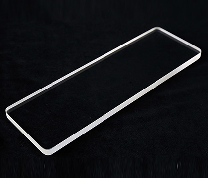 Kwartsglasplaat Hoog doorlaatvermogen Aangepaste maten Hoogtemperatuurbestendige Transparante 0