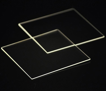 Kwartsglasplaat Hoog doorlaatvermogen Aangepaste maten Hoogtemperatuurbestendige Transparante 2