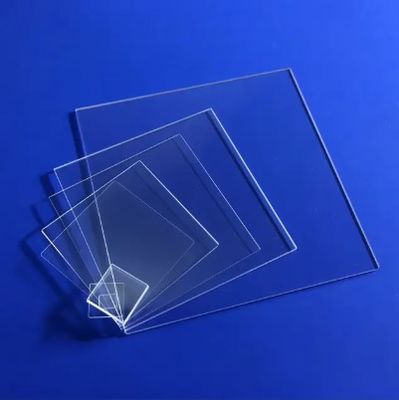 Square Transparent Quartz Glass Plate 6.91g/cm3 or 2.23g/cm3 Density for Precision Machining