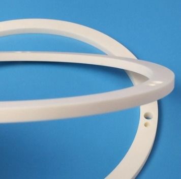 White Annular Perforated Ceramic Part Ultimate Choice for Industrial