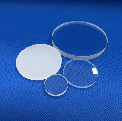S1 and S2 Quartz Glass Round Plate Customized Size Transparent