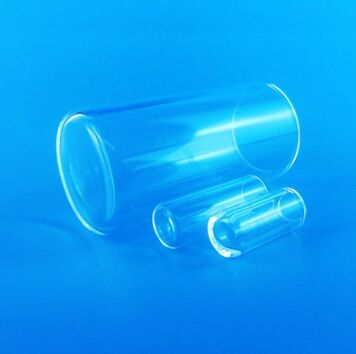 Clear Fused Quartz Tube Closed At One End For Superior And Durability